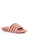 ADIDAS ORIGINALS WOMEN'S ADILETTE VELVET POOL SLIDES,DB0159