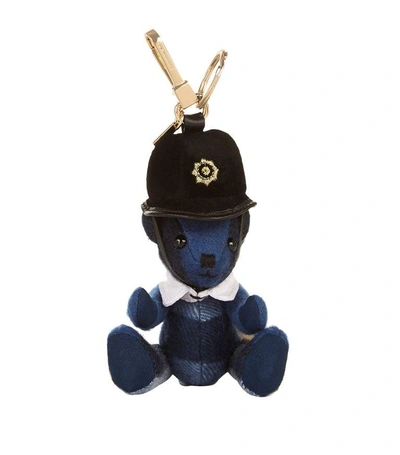 Burberry The Bobby Thomas Bear Charm In Blue