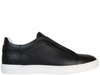 TOD'S BLACK LACELESS LOW SNEAKERS,9020763