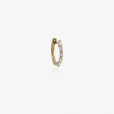 Shay 18k Yellow Gold Mini Baguette Diamond Earrings In Metallic