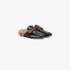 GUCCI GUCCI PRINCETOWN LEATHER SLIPPER WITH DOUBLE G,469950D3VU012147143