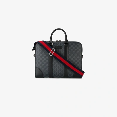 Gucci Black Gg Supreme Briefcase