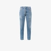 Re/done Taillenhohe Cropped-jeans In Blue
