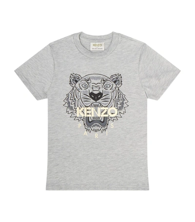Kenzo Tiger Short Sleeve T-shirt In Grey