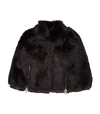GIVENCHY Faux Fur Leather Cape,P000000000005648835