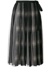 ANTONIO MARRAS 格纹百褶半身裙,LB2011TRED67W812449964