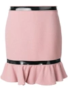 MOSCHINO FRILL HEM MINI SKIRT,A0111541812450662