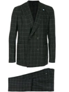 TOMBOLINI CHECKED FORMAL SUIT,G113IFTBQ8807R12460877