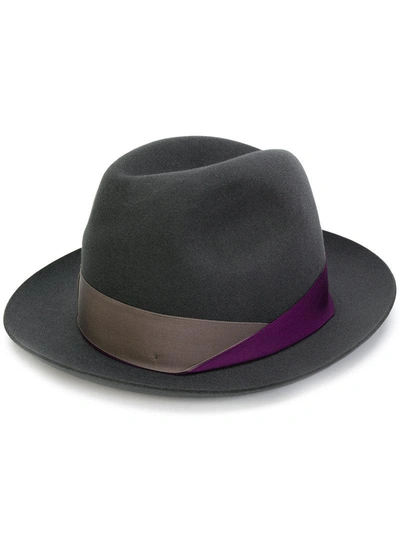 Borsalino Medium Brim Marengo Hat - Grey