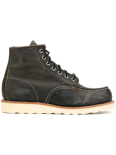 Red Wing Shoes Lace-up Moc-toe Boots In Green