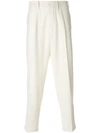 THE GIGI straight-leg pleat trousers,TONGAG24412455629