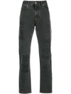 VERSACE print straight leg jeans,A77292A22291412307668