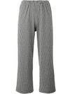 PRISM HOUNDSTOOTH CROPPED TROUSERS,CAT01AW17ATHENS12235244