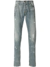 IH NOM UH NIT PAINT SMEAR JEANS,I0808JEANSCONMACHIEEROTTURE12461394