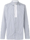 MARNI pinstriped placket shirt,CUMUZDL0944801012455062