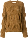 ONEONONE TEXTURED LEAF JUMPER,217888007412451211