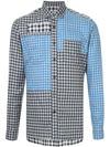 LANVIN patchwork shirt,RMSI0155S09200A1712381071