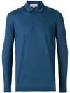 CANALI CANALI LONG-SLEEVED POLO TOP - BLUE,MJ0016030112440550
