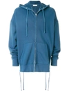 FAITH CONNEXION oversized zipped hoodie,X3306J0008012445142