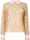 VIVETTA lace blouse,URUGUAY74VP27712394864