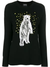 MARKUS LUPFER sequinned polar bear jumper,KN215012460942