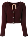 N°21 feature button cropped cardigan,N2SA044708112445961