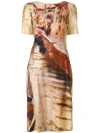 ALBERTA FERRETTI ABITO PAINTING PRINT DRESS,A0424514512460800