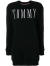 TOMMY HILFIGER LOGO PATCH SWEATER DRESS,DWODW0303112451545