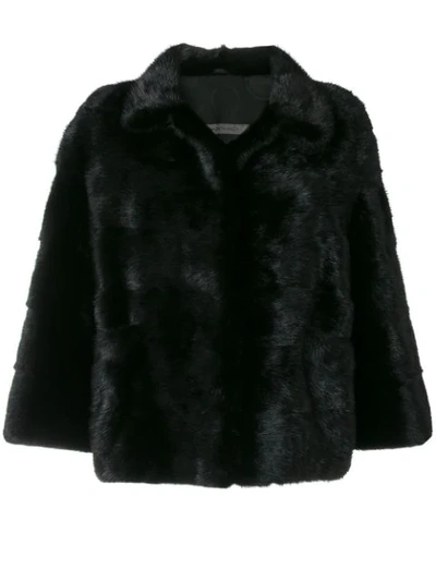 Simonetta Ravizza Mink Fur Jacket In Black