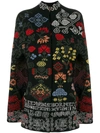 ALEXANDER MCQUEEN CROSS-STITCH JACQUARD CAPE,493398Q1WID12460889