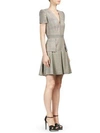 ALEXANDER MCQUEEN Plaid Patchwork A-Line Dress