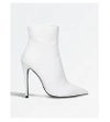 Kurt Geiger Ladies White Ride Stiletto Ankle Boots In White