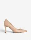 Lk Bennett Floret Pointed Leather Court Shoes In Bei-trench (beige)