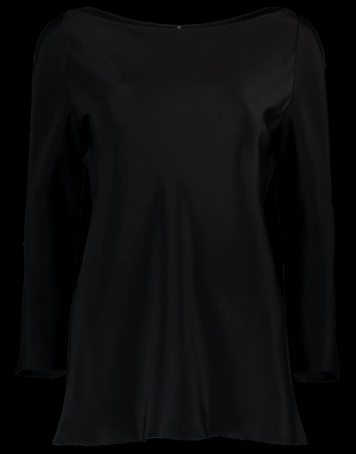 Peter Cohen Silk Par Tunic In Black