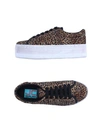 JC PLAY BY JEFFREY CAMPBELL JC PLAY BY JEFFREY CAMPBELL WOMAN SNEAKERS BROWN SIZE 7 TEXTILE FIBERS,11252839QK 13