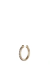 LYNN BAN 'Channel Orbital Hoop' diamond 14k yellow gold single ear cuff