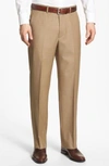 SANTORELLI LUXURY FLAT FRONT WOOL DRESS PANTS,1900F