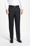 SANTORELLI LUXURY FLAT FRONT WOOL DRESS PANTS,1900F