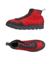 PÀNCHIC PANCHIC WOMAN SNEAKERS RED SIZE 7 SOFT LEATHER, TEXTILE FIBERS, SHEARLING,11240388LC 5