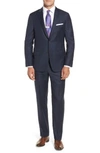 HICKEY FREEMAN CLASSIC B FIT PLAID WOOL SUIT,075301190B003B072