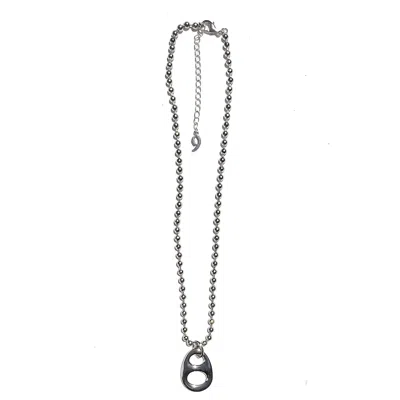 9design Men's Puffed Silver Soda Can Tab Pendant