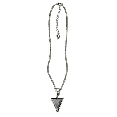 9design Men's Silver Abracadabra Talisman Necklace With Removable Pendant