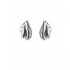 9design Women's Silver Sculptural Statement Stud Earrings