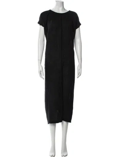 Pre-owned 9seed Crew Neck Long Dress In Black