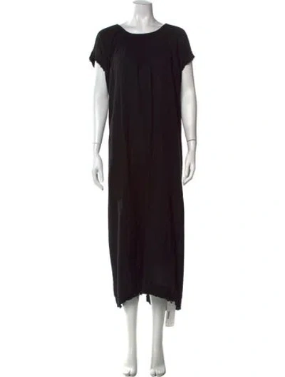 Pre-owned 9seed Crew Neck Long Dress In Black