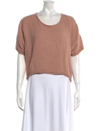 Pre-owned 9seed Crew Neck Short Sleeve Top In Pink