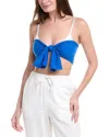 9seed Double Gauze Tie Top In Blue
