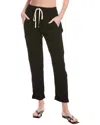 9seed Gauze High-rise Tapered Lounge Pant In Black