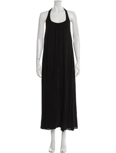 Pre-owned 9seed Halterneck Long Dress W/ Tags In Black