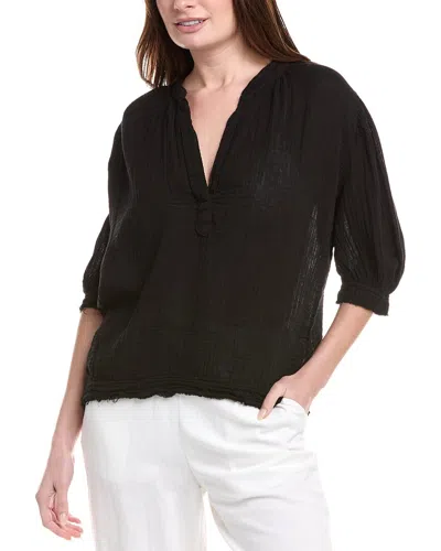 9seed Lightweight Gauze Dashiki Puff Sleeve Top
